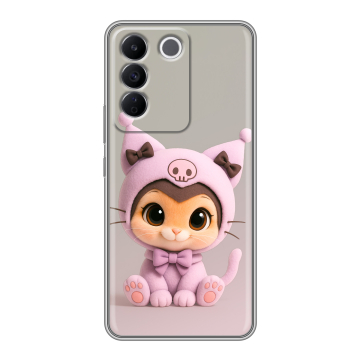 Силиконовый чехол на Vivo T2 с принтом Куроми Kuromi Силиконовый чехол на Vivo T2 с принтом Куроми Kuromi