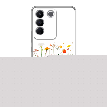 Силиконовый чехол на Vivo T2 с принтом цветы