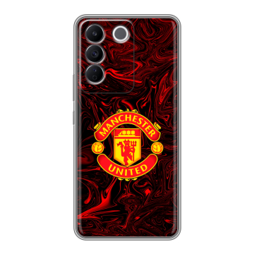 Силиконовый чехол на Vivo T2 с принтом Manchester United