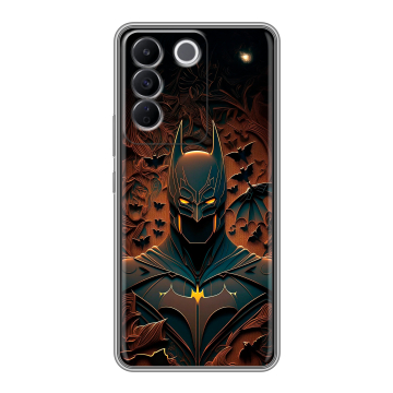 Силиконовый чехол на Vivo T2 с принтом Batman Бэтмен