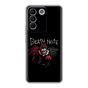 Силиконовый чехол на Vivo T2 с принтом Death note Тетрадь смерти Силиконовый чехол на Vivo T2 с принтом Death note Тетрадь смерти