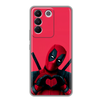 Силиконовый чехол на Vivo T2 с принтом Дедпул Deadpool Силиконовый чехол на Vivo T2 с принтом Дедпул Deadpool