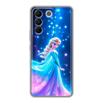 Силиконовый чехол на Vivo T2 с принтом Холодное сердце Frozen Силиконовый чехол на Vivo T2 с принтом Холодное сердце Frozen