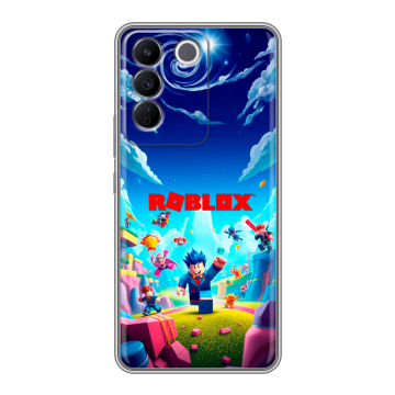Силиконовый чехол на Vivo T2 с принтом Roblox Роблокс Силиконовый чехол на Vivo T2 с принтом Roblox Роблокс