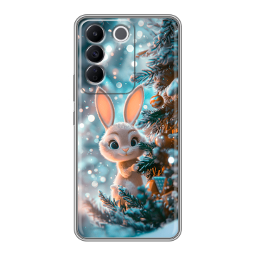 Силиконовый чехол на Vivo T2 с принтом Новый год Силиконовый чехол на Vivo T2 с принтом Новый год