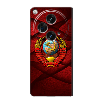 Пластиковый чехол на OPPO Find N3 с принтом Герб СССР