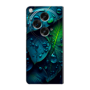 Пластиковый чехол на OPPO Find N3 с принтом Листья