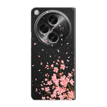 Пластиковый чехол на OPPO Find N3 с принтом Ветка сакуры Пластиковый чехол на OPPO Find N3 с принтом Ветка сакуры