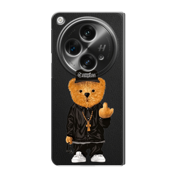 Пластиковый чехол на OPPO Find N3 с принтом Мишка Пластиковый чехол на OPPO Find N3 с принтом Мишка