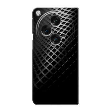Пластиковый чехол на OPPO Find N3 с принтом Текстура металла