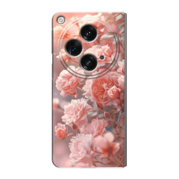 Пластиковый чехол на OPPO Find N3 с принтом Розовые розы Пластиковый чехол на OPPO Find N3 с принтом Розовые розы