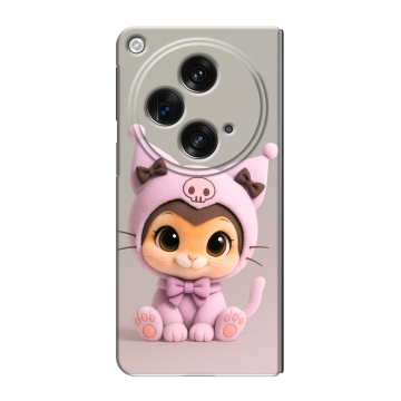 Пластиковый чехол на OPPO Find N3 с принтом Куроми Kuromi Пластиковый чехол на OPPO Find N3 с принтом Куроми Kuromi