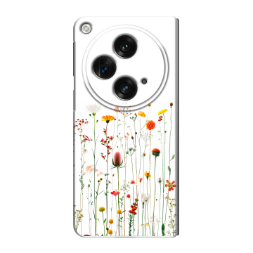Пластиковый чехол на OPPO Find N3 с принтом цветы Пластиковый чехол на OPPO Find N3 с принтом цветы