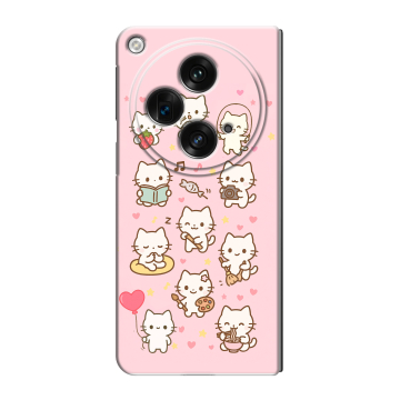 Пластиковый чехол на OPPO Find N3 с принтом Hello Kitty Хелоу Кити Пластиковый чехол на OPPO Find N3 с принтом Hello Kitty Хелоу Кити