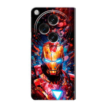 Пластиковый чехол на OPPO Find N3 с принтом Железный человек Ironman Пластиковый чехол на OPPO Find N3 с принтом Железный человек Ironman