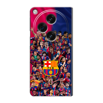 Пластиковый чехол на OPPO Find N3 с принтом Барселона Barcelona
