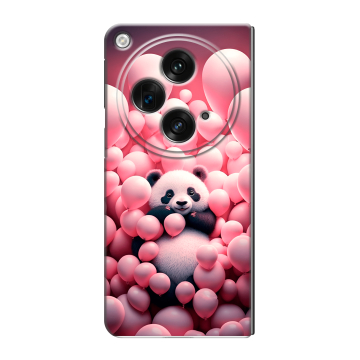 Пластиковый чехол на OPPO Find N3 с принтом Панда