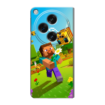 Пластиковый чехол на OPPO Find N3 с принтом Майнкрафт Minecraft