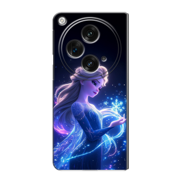 Пластиковый чехол на OPPO Find N3 с принтом Холодное сердце Frozen Пластиковый чехол на OPPO Find N3 с принтом Холодное сердце Frozen
