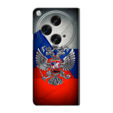 Пластиковый чехол на OPPO Find N3 с принтом Флаг России