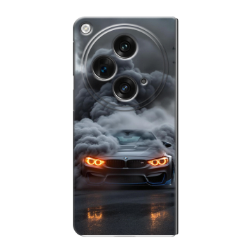 Пластиковый чехол на OPPO Find N3 с принтом BMW БМВ