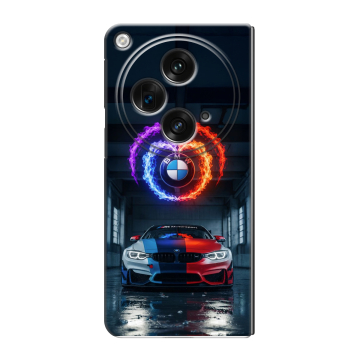Пластиковый чехол на OPPO Find N3 с принтом BMW БМВ Пластиковый чехол на OPPO Find N3 с принтом BMW БМВ