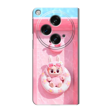 Пластиковый чехол на OPPO Find N3 с принтом Labubu Лабубу Пластиковый чехол на OPPO Find N3 с принтом Labubu Лабубу