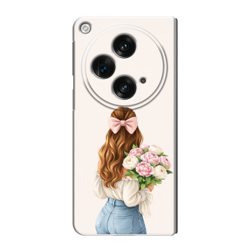 Пластиковый чехол на OPPO Find N3 с принтом женский Пластиковый чехол на OPPO Find N3 с принтом женский