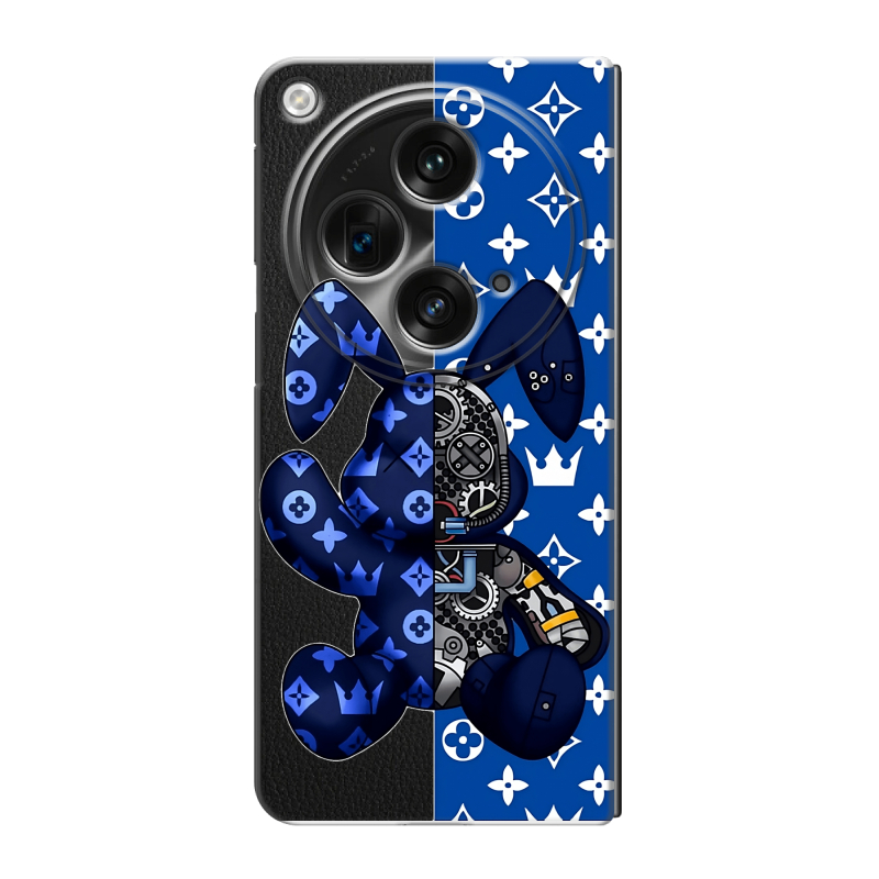 Пластиковый чехол на OPPO Find N3 с принтом Луи робот Пластиковый чехол на OPPO Find N3 с принтом Луи робот