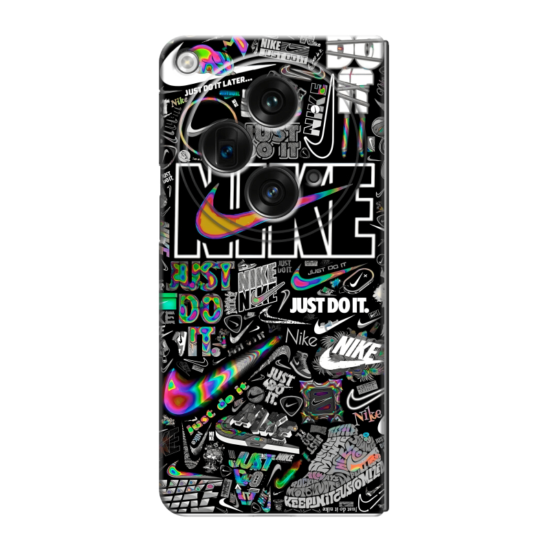 Пластиковый чехол на OPPO Find N3 с принтом Найк Пластиковый чехол на OPPO Find N3 с принтом Найк