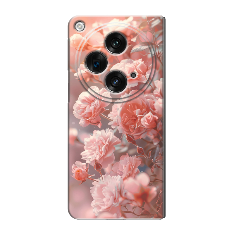 Пластиковый чехол на OPPO Find N3 с принтом Розовые розы Пластиковый чехол на OPPO Find N3 с принтом Розовые розы