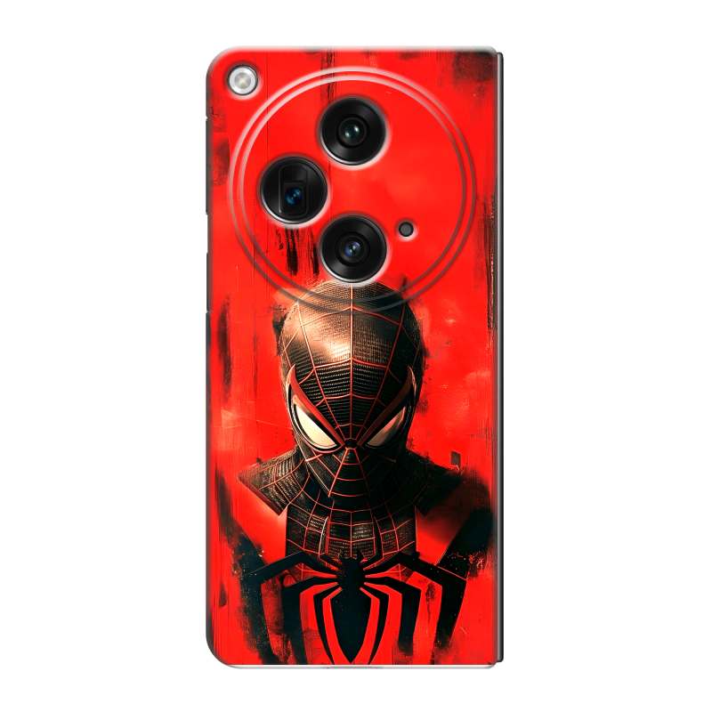 Пластиковый чехол на OPPO Find N3 с принтом человек паук spiderman Пластиковый чехол на OPPO Find N3 с принтом человек паук spiderman