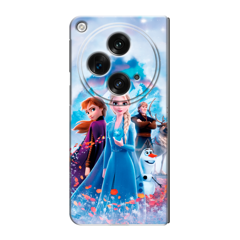 Пластиковый чехол на OPPO Find N3 с принтом Холодное сердце Frozen Пластиковый чехол на OPPO Find N3 с принтом Холодное сердце Frozen