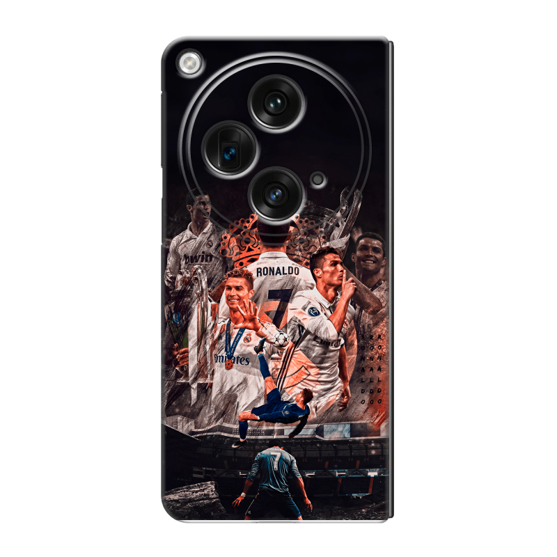 Пластиковый чехол на OPPO Find N3 с принтом Реал Роналдо Real Ronaldo Пластиковый чехол на OPPO Find N3 с принтом Реал Роналдо Real Ronaldo