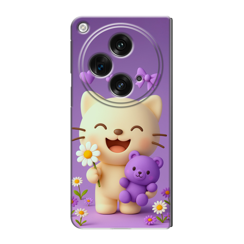 Пластиковый чехол на OPPO Find N3 с принтом для девочек Пластиковый чехол на OPPO Find N3 с принтом для девочек