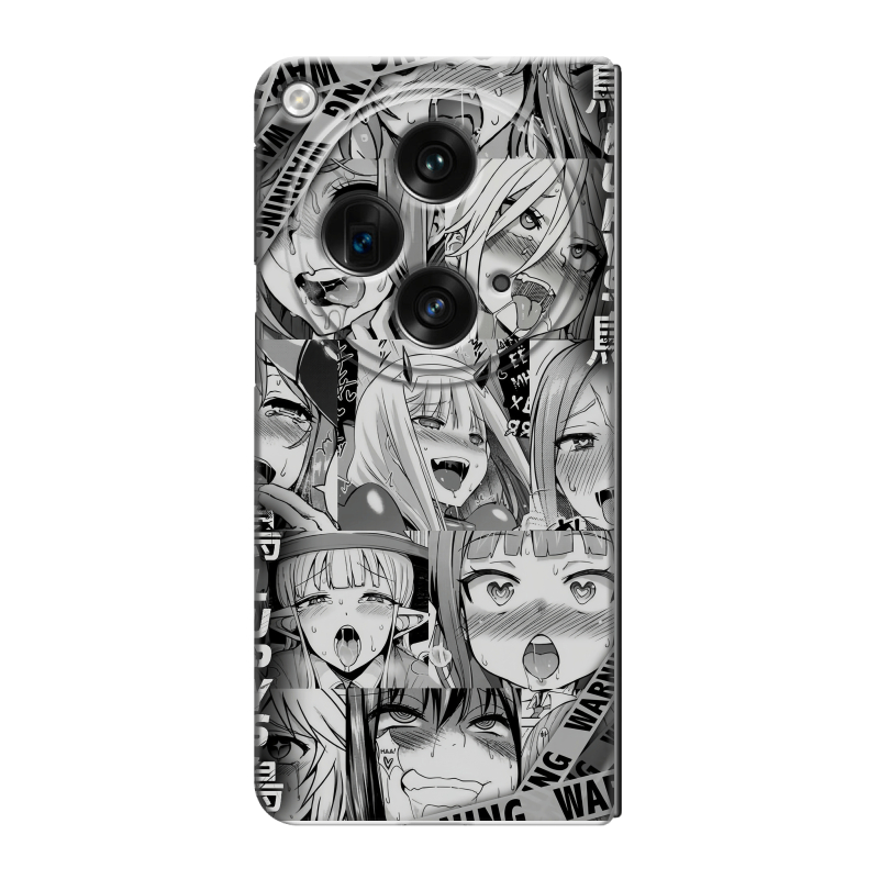 Пластиковый чехол на OPPO Find N3 с принтом Ahegao Ахегао Аниме Пластиковый чехол на OPPO Find N3 с принтом Ahegao Ахегао Аниме