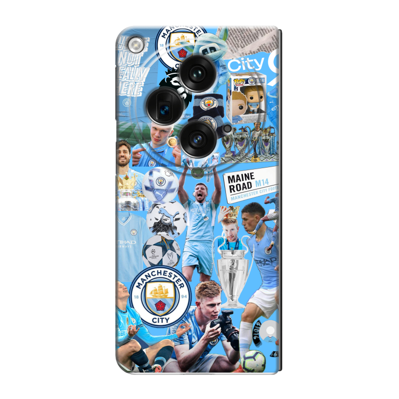 Пластиковый чехол на OPPO Find N3 с принтом Man City Манчестер Сити Пластиковый чехол на OPPO Find N3 с принтом Man City Манчестер Сити