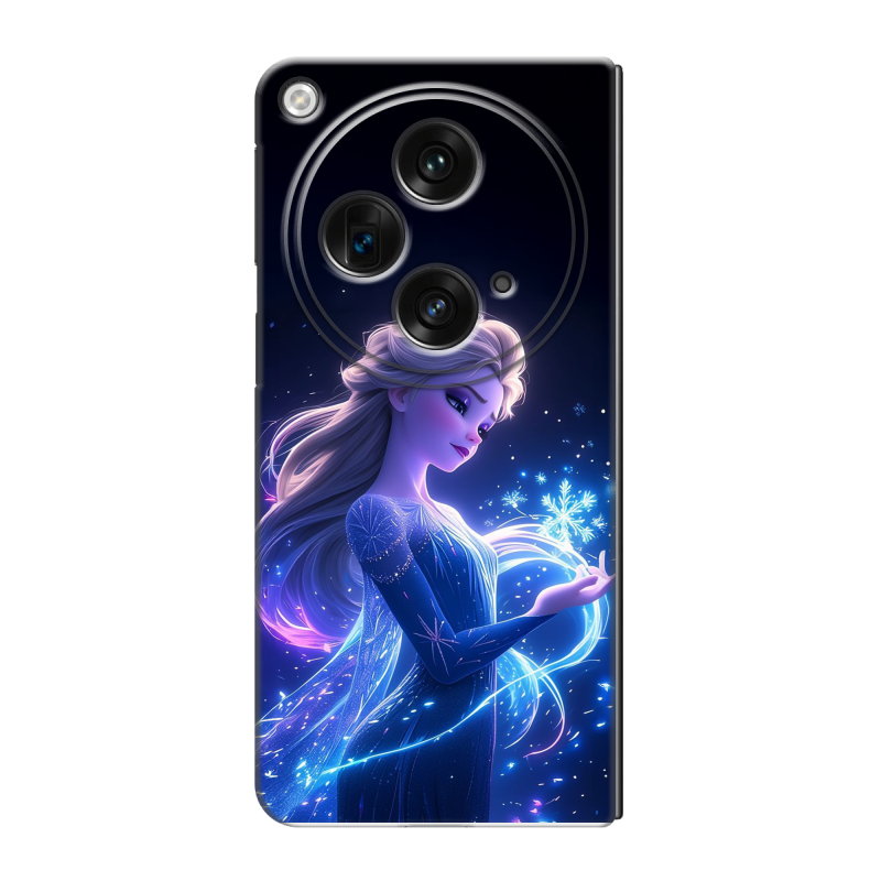 Пластиковый чехол на OPPO Find N3 с принтом Холодное сердце Frozen Пластиковый чехол на OPPO Find N3 с принтом Холодное сердце Frozen