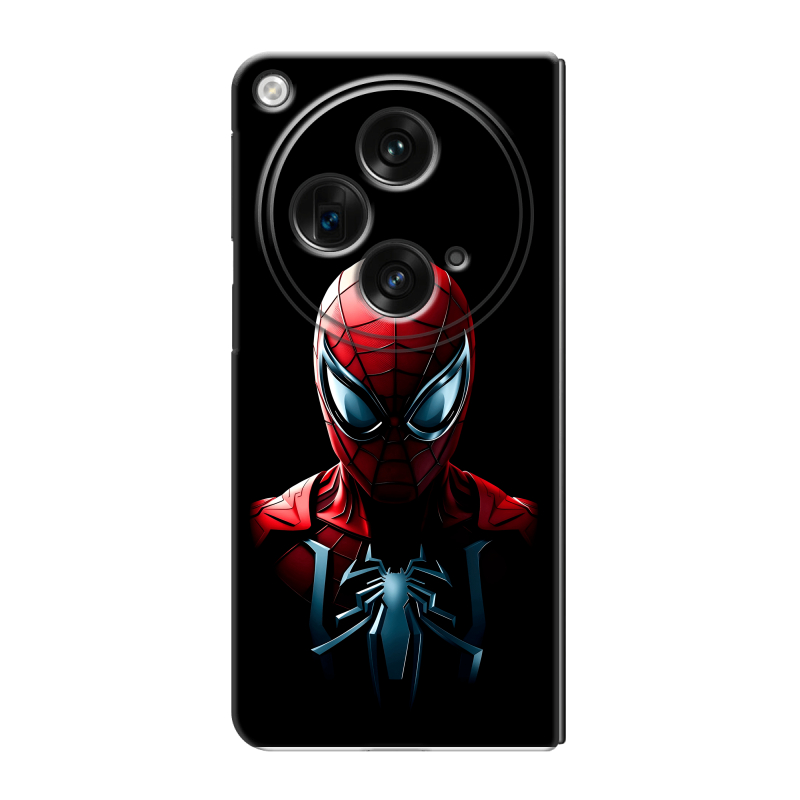 Пластиковый чехол на OPPO Find N3 с принтом Spiderman Человек паук Пластиковый чехол на OPPO Find N3 с принтом Spiderman Человек паук