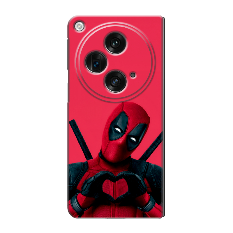 Пластиковый чехол на OPPO Find N3 с принтом Дедпул Deadpool Пластиковый чехол на OPPO Find N3 с принтом Дедпул Deadpool