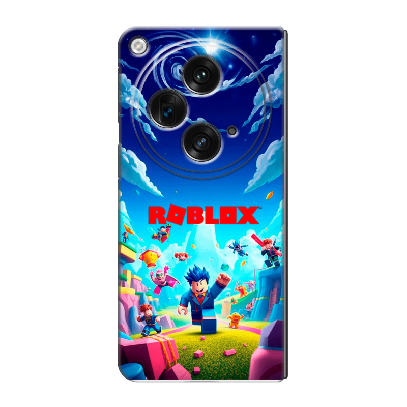 Пластиковый чехол на OPPO Find N3 с принтом Roblox Роблокс Пластиковый чехол на OPPO Find N3 с принтом Roblox Роблокс