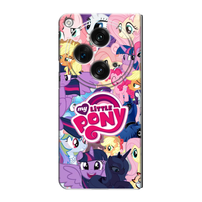 Пластиковый чехол на OPPO Find N3 с принтом My little pony Дружба чудо Пластиковый чехол на OPPO Find N3 с принтом My little pony Дружба чудо
