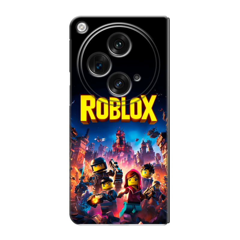 Пластиковый чехол на OPPO Find N3 с принтом Roblox Роблокс Пластиковый чехол на OPPO Find N3 с принтом Roblox Роблокс