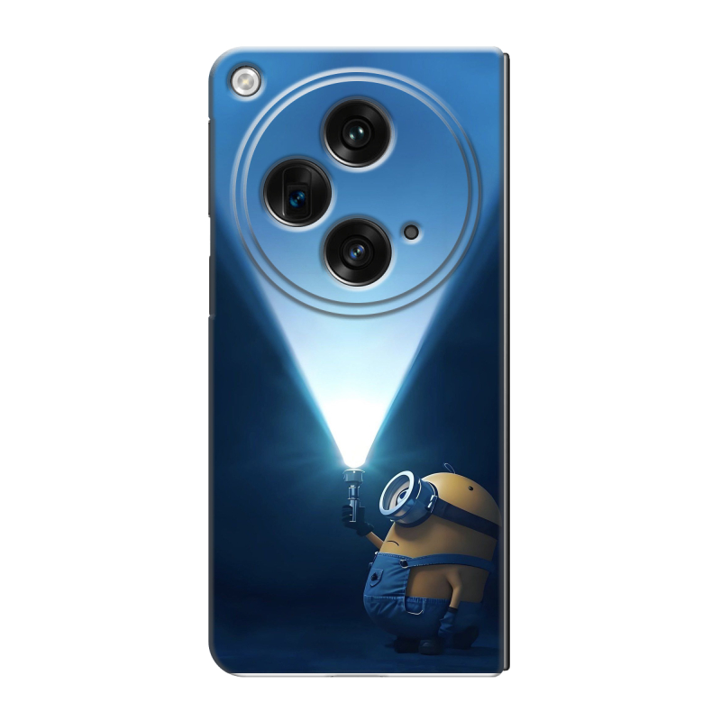 Пластиковый чехол на OPPO Find N3 с принтом Миньоны Пластиковый чехол на OPPO Find N3 с принтом Миньоны