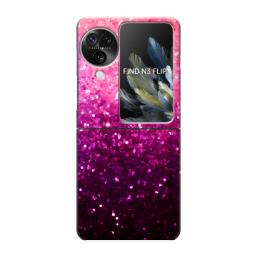 Пластиковый чехол на OPPO Find N3 Flip с принтом Блестки Пластиковый чехол на OPPO Find N3 Flip с принтом Блестки