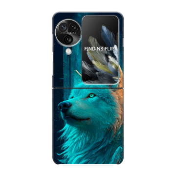 Пластиковый чехол на OPPO Find N3 Flip с принтом бабочки саккура