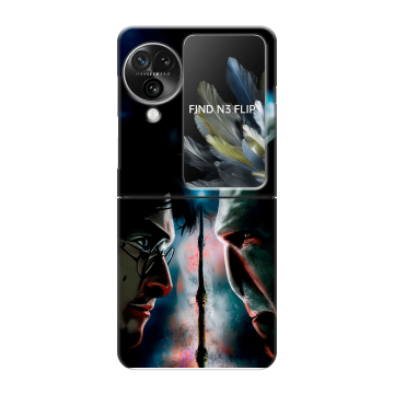 Пластиковый чехол на OPPO Find N3 Flip с принтом Гарри Поттер Harry Potter