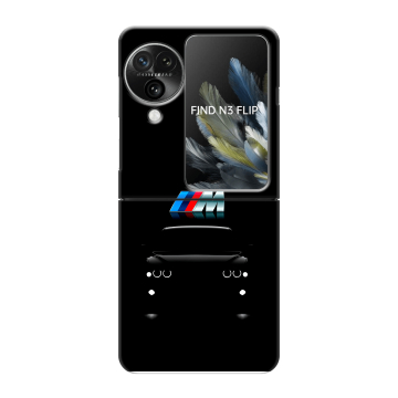 Пластиковый чехол на OPPO Find N3 Flip с принтом БМВ BMW Пластиковый чехол на OPPO Find N3 Flip с принтом БМВ BMW