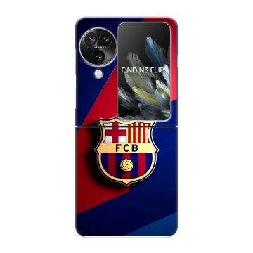 Пластиковый чехол на OPPO Find N3 Flip с принтом Барселона Barcelona