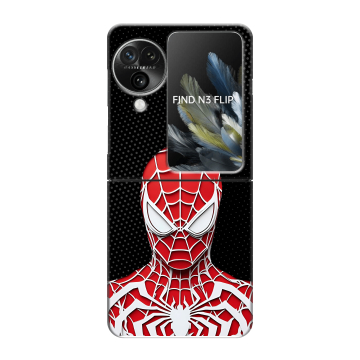 Пластиковый чехол на OPPO Find N3 Flip с принтом человек паук spiderman
